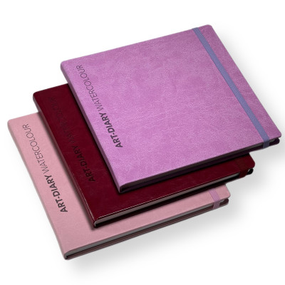 Скетчбук для акварели "ПИОН" 20х20 см, 50% хлопок Baohong 230 г/м2