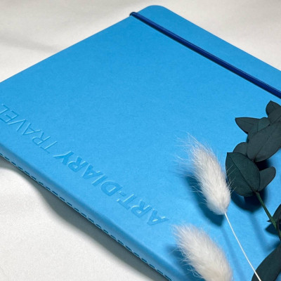 Скетчбук для акварели серии TRAVEL «ЛАЗУРЬ» А5 (14,8×21) 100% хлопок Baohong 200 г/м2